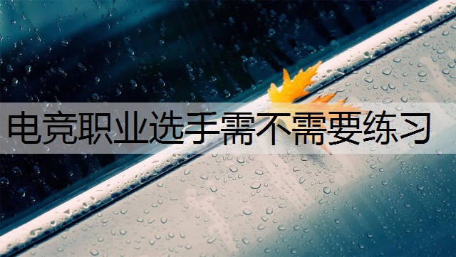 电竞职业选手需不需要练习