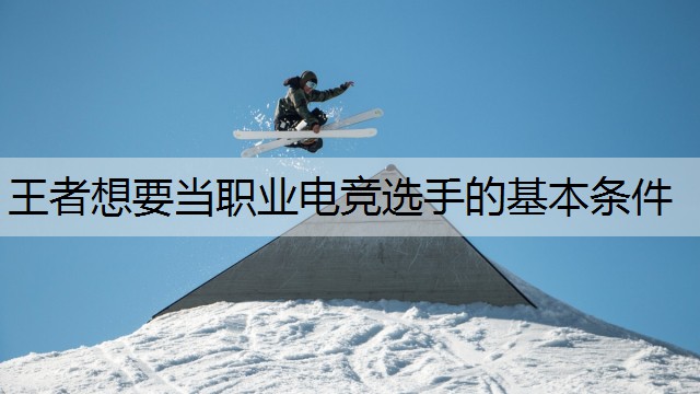 王者想要当职业电竞选手的基本条件