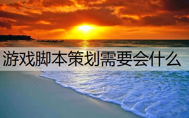 游戏脚本策划需要会什么